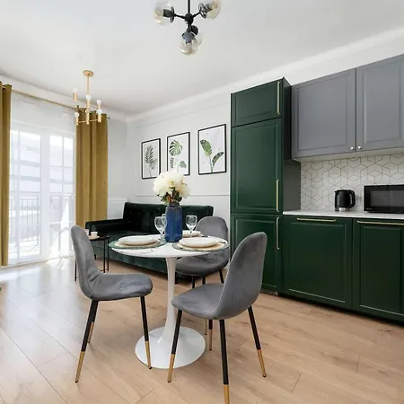 Dark In Center With Desk And Balcony By Renters شقة فروتسواف